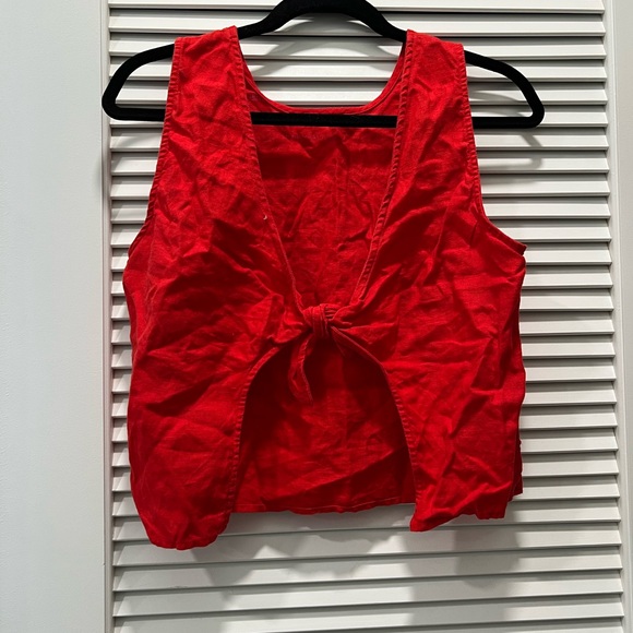 J. Crew Vibrant Red Tank Top - Picture 4 of 4